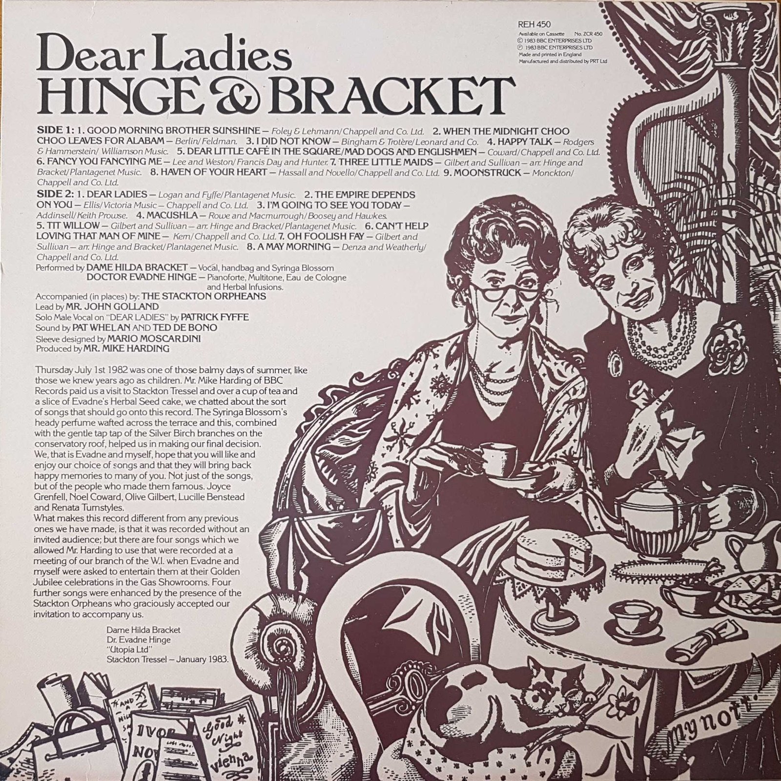 Picture of REH 450 Dear ladies - Hinge and Bracket by artist Various from the BBC records and Tapes library